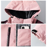 Warm Winter Waterproof Hooded Raincoat Jacket