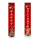 Holiday Door Porch Sign Banners for Yard Outdoor Decoration