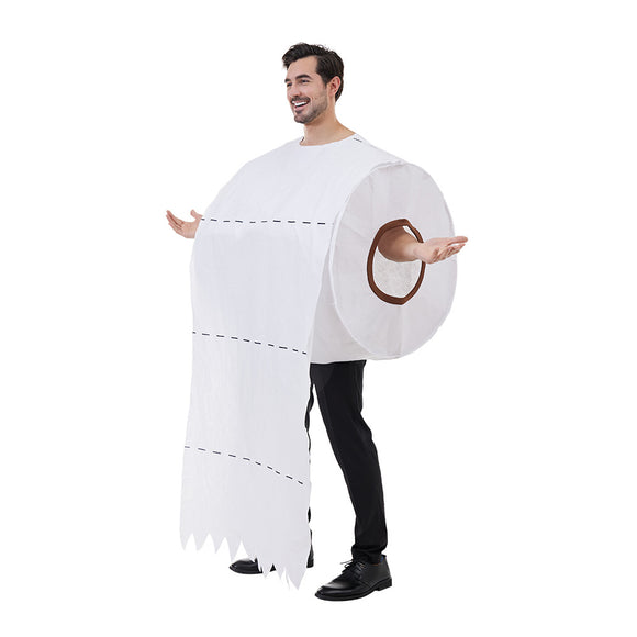 Giant Toilet Paper Roll Adult Halloween Costume