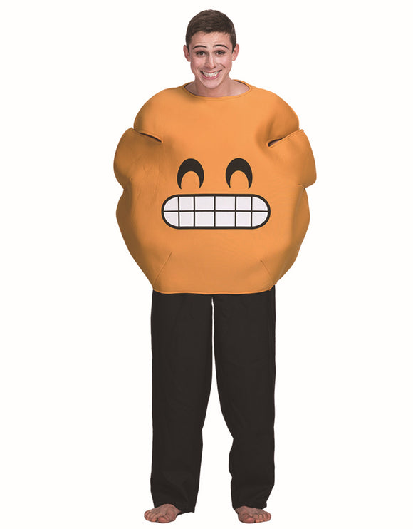 Halloween Pumpkin Grin Smiley Emoji Costume