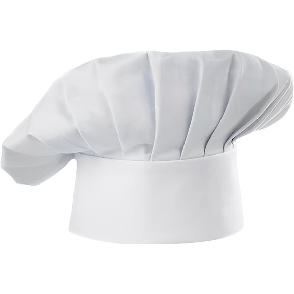 236350 100% Cotton Adult White Chef Hat
