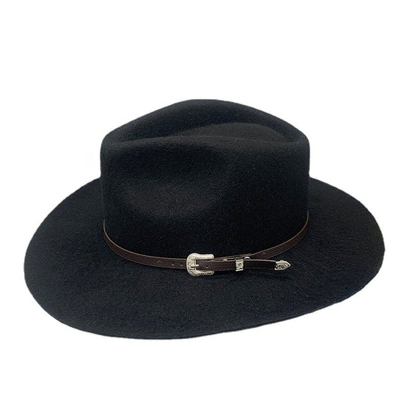 100% Wool Felt Water Resistant Wide Brim Fedora Hat
