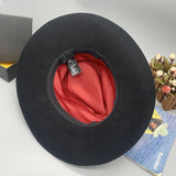 100% Wool Felt Water Resistant Wide Brim Fedora Hat