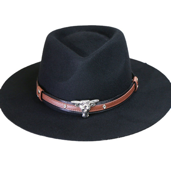Women and Men Classic Wool Cowboy Hat