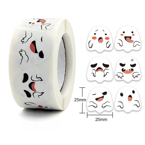 Ghost Pattern Stickers for Halloween