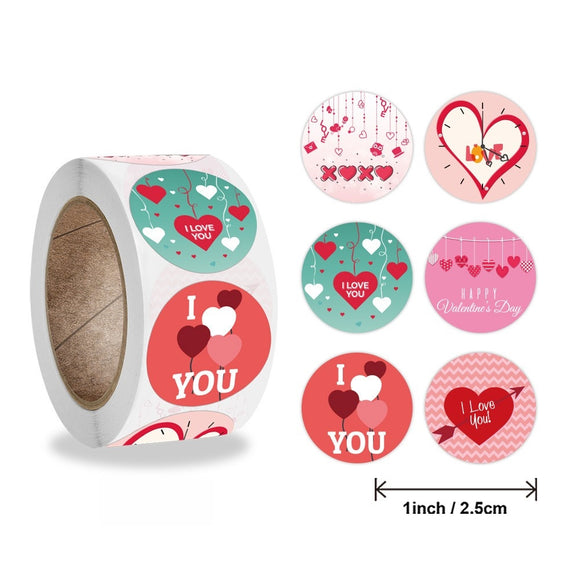 Happy Valentine's 1 Inch Stickers for Wedding 238500