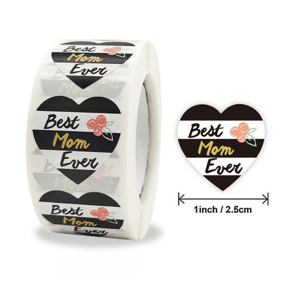 Happy Mother's Day Label Stickers Roll
