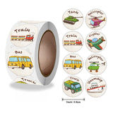 1" Construction Vehicle Car Stickers Roll for Kids