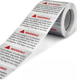 40x60mm Warning Stickers for Shipping and Packing