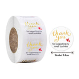 1 Inch Round Thank You Stickers for Small Business