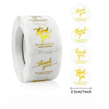 1" Gold Foil Thank You Stickers Roll