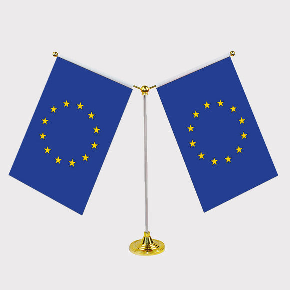 European Union organization Y Shape Friendship Desk Flag