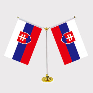 Central Europe  Y Shape Friendship Desk Flag