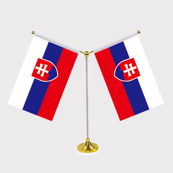 Central Europe  Y Shape Friendship Desk Flag