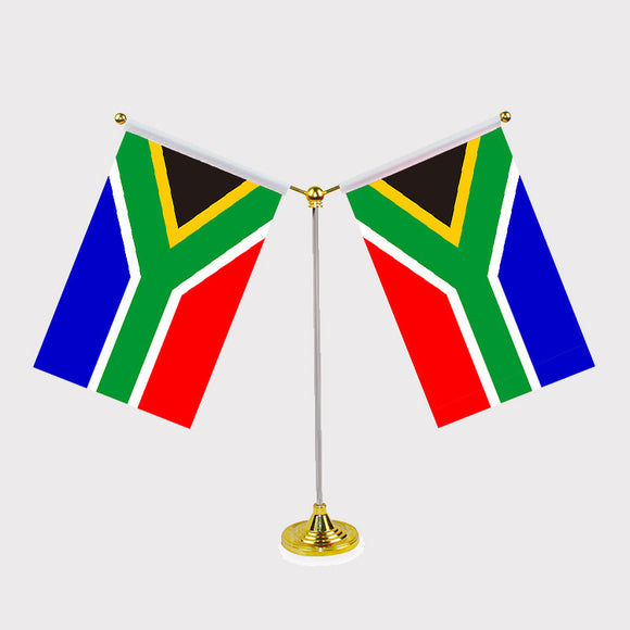 South Africa Y Shape Friendship Desk Flag