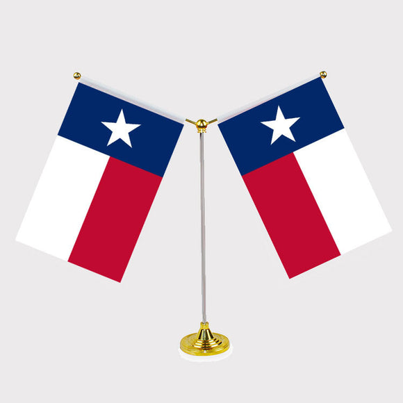 Texas Y Shape Friendship Desk Flag