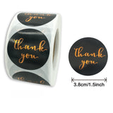 1" Gold Silver Foil Round Thank You Labels Stickers Roll