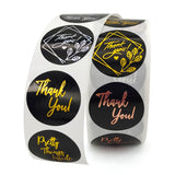 1 Inch Gold Foil Thank You Labels for Packaging