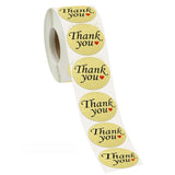 1.5" Round Thank You Stickers Roll