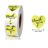 1" Round Gold Foil Thank You for Your Purchase Stickers