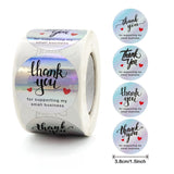 1/1.5 inch Round Holographic Rainbow Thank You Stickers for Gift Bags 的副本