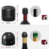 Reusable Vacuum Wine Preserver with Time Scale Record and Wine Savers Vacuum Pump
