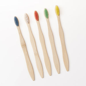 Natural Bamboo Handle Toothbrush for Women and Men