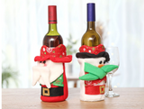 The New Santa Claus Beautifully Wine Bottle Decorated Dress