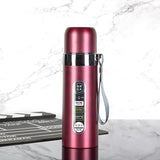 Double Wall Vacuum Thermos Flask with Lid