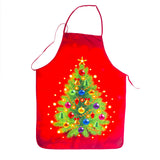 Fashion Red Christmas Santa Claus Aprons Decor Home Kitchen Cooking Baking Cleaning Apron