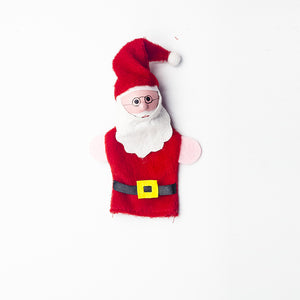 Kids Toy 5pcs Snowman Figurines Gift Decor Doll Elk Christmas Felt Finger Puppet