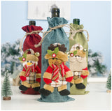 Merry Christmas Ornaments Decor Wine Bottle Bag