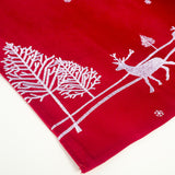 Christmas Ornament Hand Embroidered Table Flag
