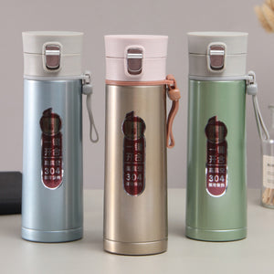 Eco-friendly Vacuum Stainless Steel Insulated Tumblers Coffee Travel Mug with Press Lid