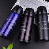 Easy Carry Double Wall Vacuum Thermos Flask with Lid & Handgrip Travel Water Pot Coffee Pot