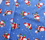 Merry Christmas Printed Cotton Cloth Fabrics