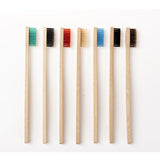 High Quality Biodegradable Charcoal Bristles Bamboo Toothbrush