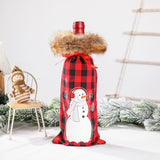 Wholesale Santa claus Christmas Wine Bottle Cover for Christmas Dinner Table Decorations