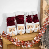 Wholesale Santa Claus Christmas Wine Bottle Cover for Christmas Dinner Table Decorations