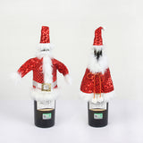 2022 Hot Sale Christmas Red Felt XMAS Snowman Wine Bottle Cover