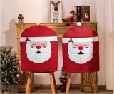 Wholesale Classic Red Santa Hat Chair Cover Christmas Decoration