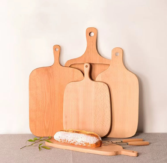 High Quality Eco-Friendly Rectangle Wooden Large Food Bamboo Serving Tray with Handle