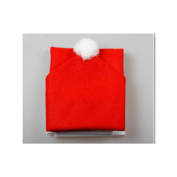 Cheaper Red Felt Christmas Chair Cover for Christmas Home Decoration