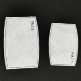 Pm2.5 Filter 5 Layer Non-woven Fabric Unisex Replaceable Face Maskss Filter