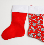 Red Hanging Christmas Decoration Socks