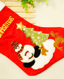 XMas decoration Gift Bag Luxury Plush Red Velvet Plain Christmas Stocking