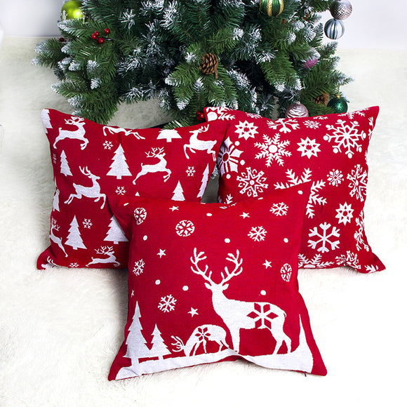 2022 New Design Red Christmas Pillow Case