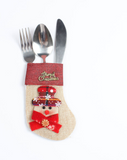Amazon Hot Christmas Santa Tableware Cutlery Holder Decoration