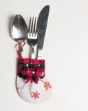 Christmas Decorations Home Table Snowman Knife and Fork Kitchen Tableware Holder Bag