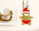 Christmas Forks Knife Cutlery Holder Bag New Year Tableware Decoration
